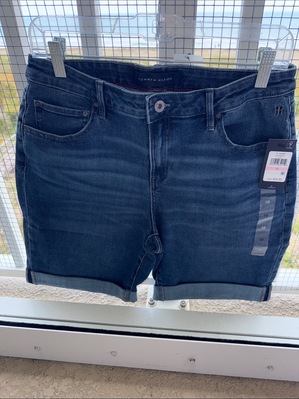 NWT - Tommy Hilfiger Blue Denim Shorts. Size 10. Brand new still in original bag